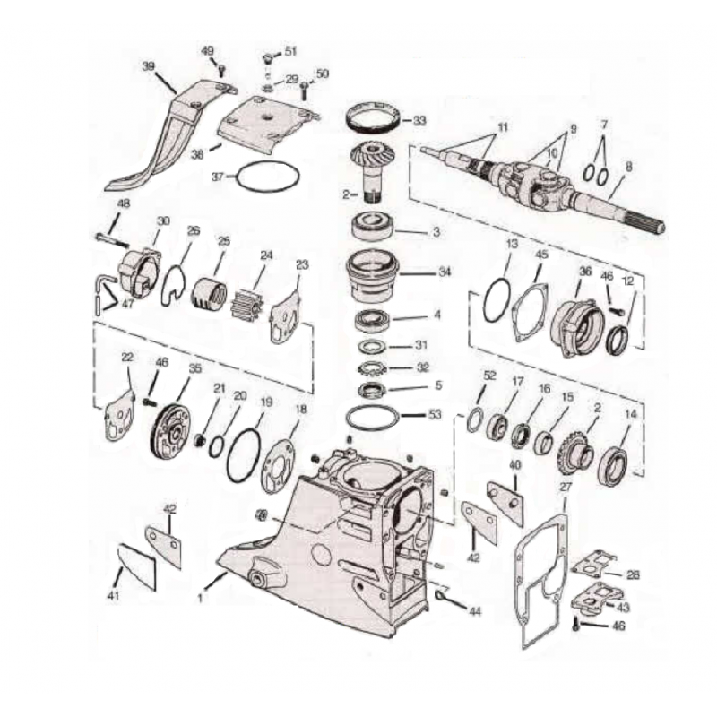 OMC Cobra Exploded view